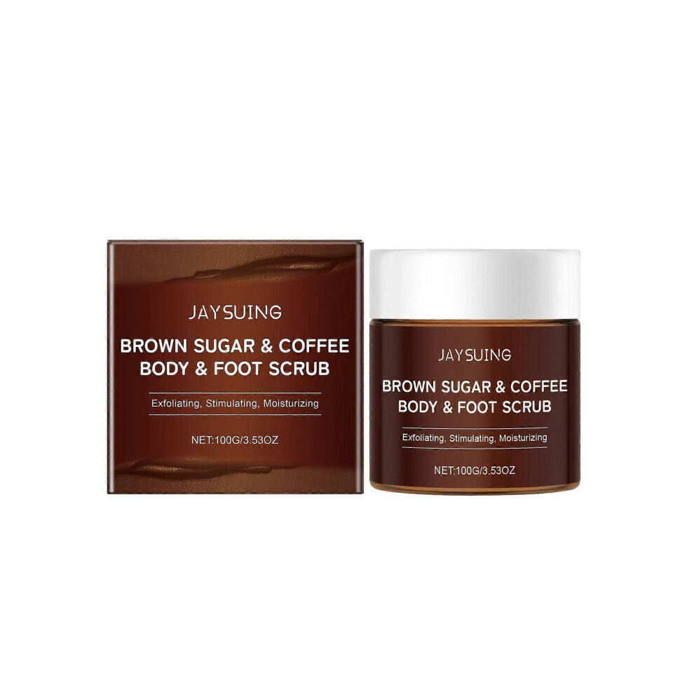 (2PCS) Brown Sugar & Coffee Body Scrub - Moisturizing & Exfoliating Body Body Scrub, Face, Hand, Foot Scrub - Fights Fine Lines, Wrinkles & Acne, Gentle Clea