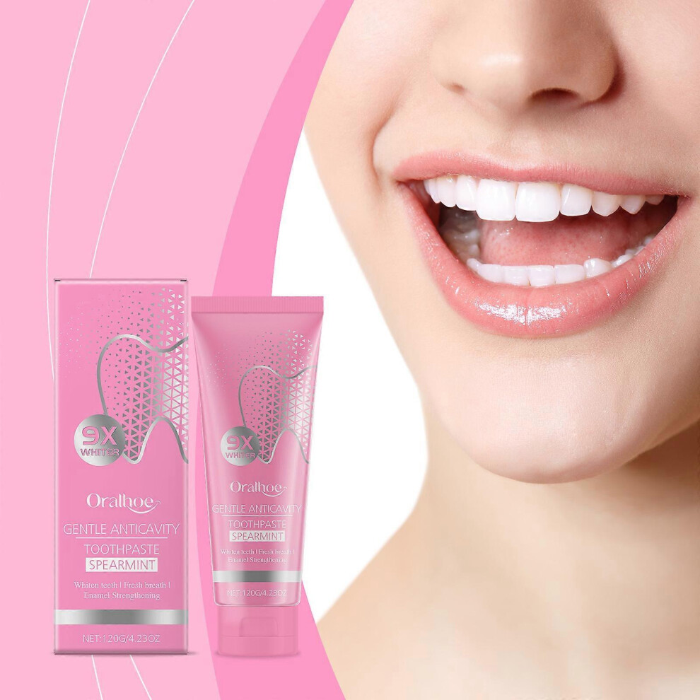 (1PCS) Intensive Whitening Toothpaste - Christmas Gifts, Teeth Whitening Pink Toothpaste, Fluoride for Anti Cavity & Enamel Repair, Fresh Breath Oral Health
