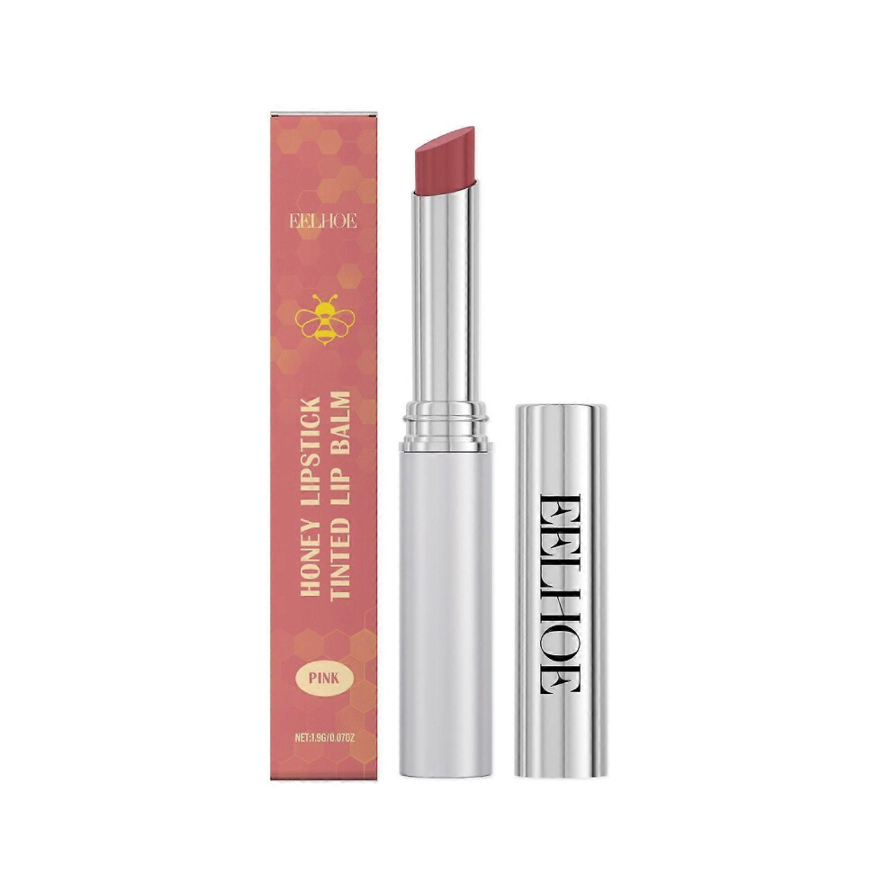 (Pink) Black Honey Lipstick Tinted Lip Balm - Sheer Hydrating Lipstick for All Skin Tones - Moisturizing Lip Color, Nourishing Lip Balm for Dry Lips