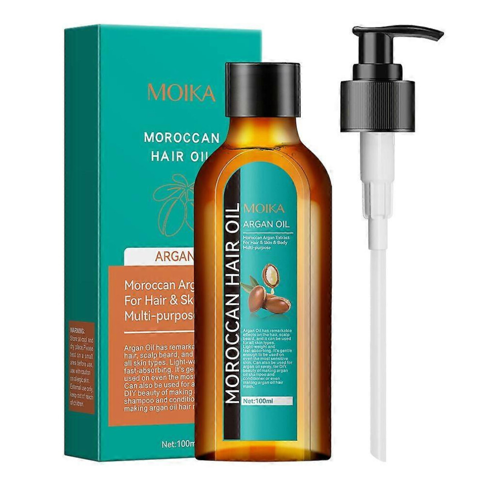 (3PCS) Premium Moroccan Argan Treatment Hair Oil, Nourishing Treatment for Healthy, Shiny Hair, Moisturizing, Repairing, and Frizz Control