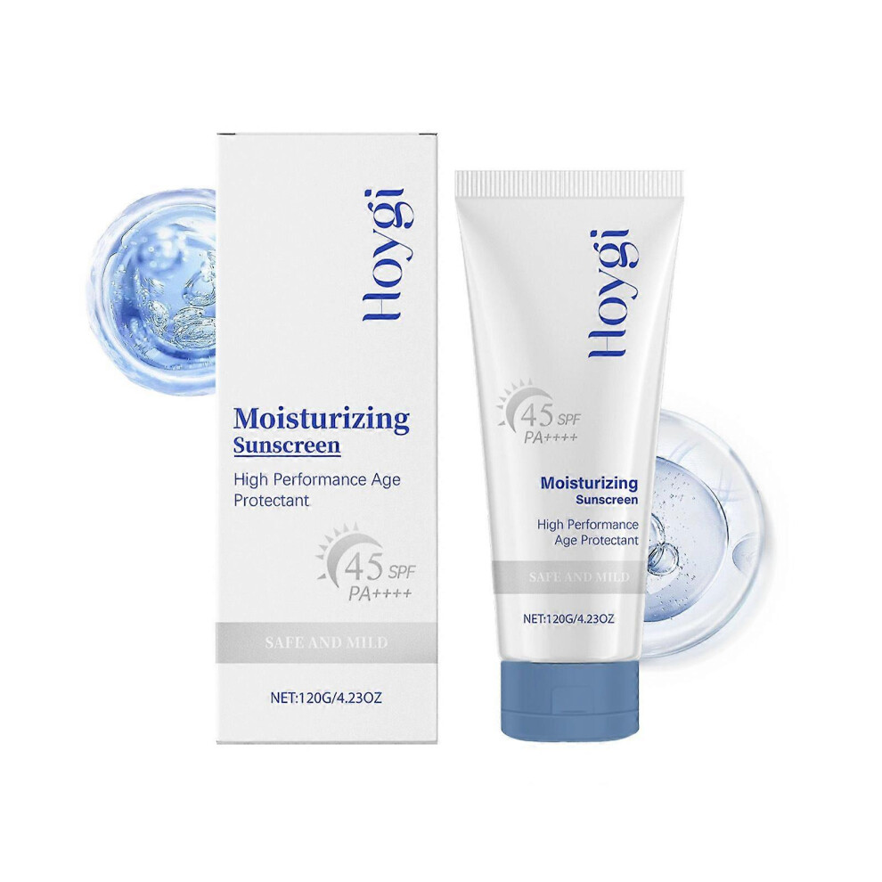 (2pcs) Broad Spectrum Facial Sunscreen & Light Moisturizer SPF45, Natural Moisturizing Sunscreen for For Face, Water Resistant Sweatproof