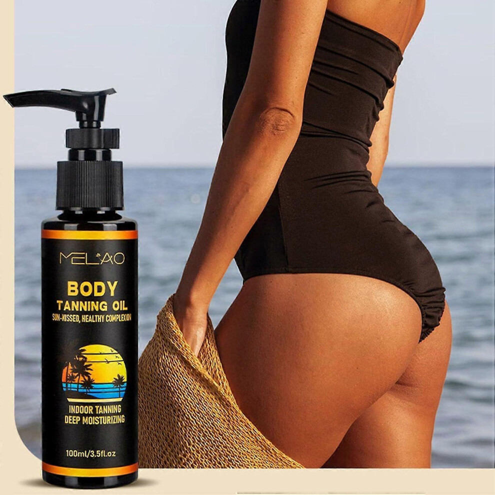 (1PCS) Self Tanning Drops - 100ml Bronze Skin Essential Oil - Moisturising Multi-Purpose Sunless Tanning Oil to Give Your Skin Tan and A Sexy Look