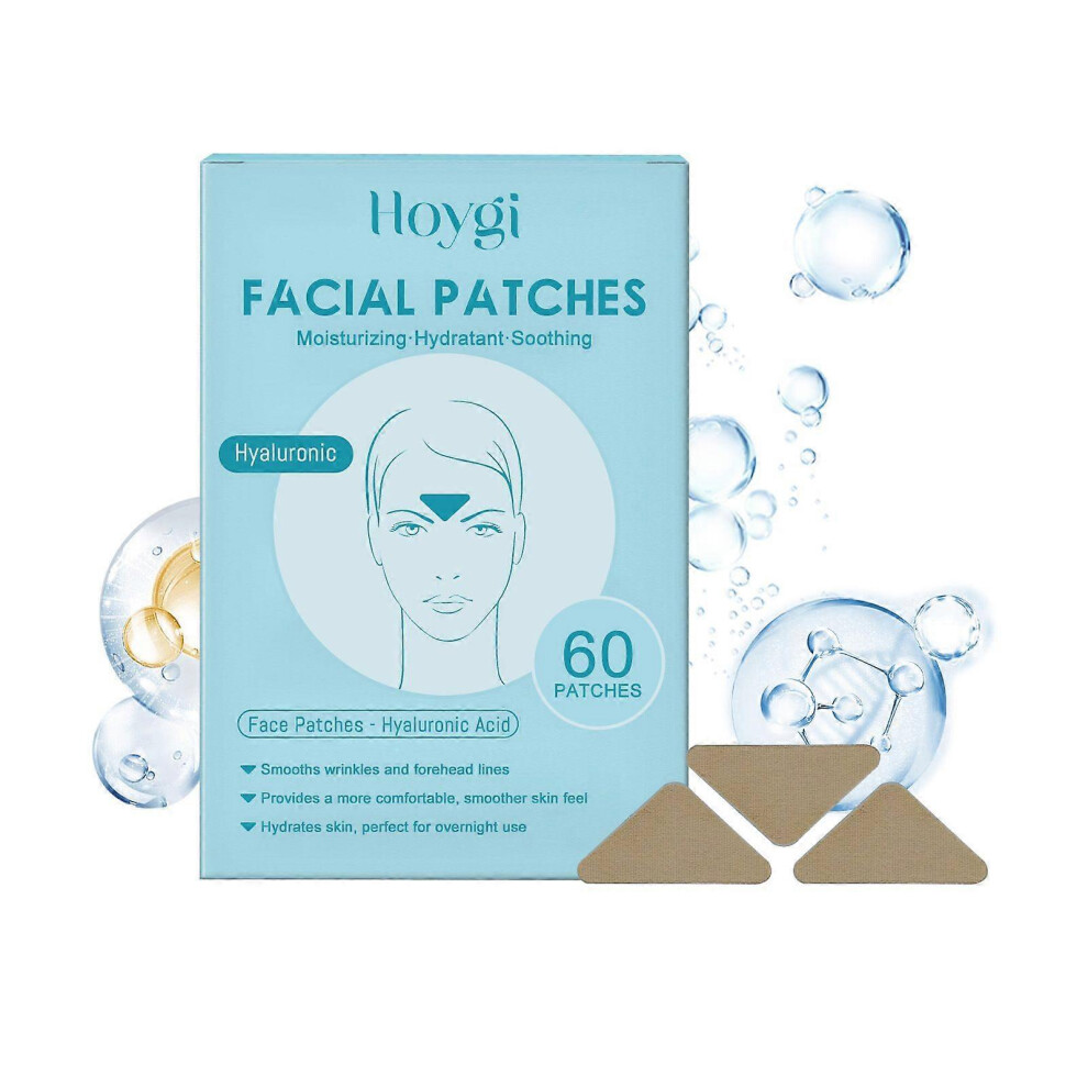 (3 Box) Hyaluronic Acid Facial Patches, Forehead Wrinkle Patches, Forehead Lines Remover, Anti-Wrinkle Patches for Smoothing Fine Lines