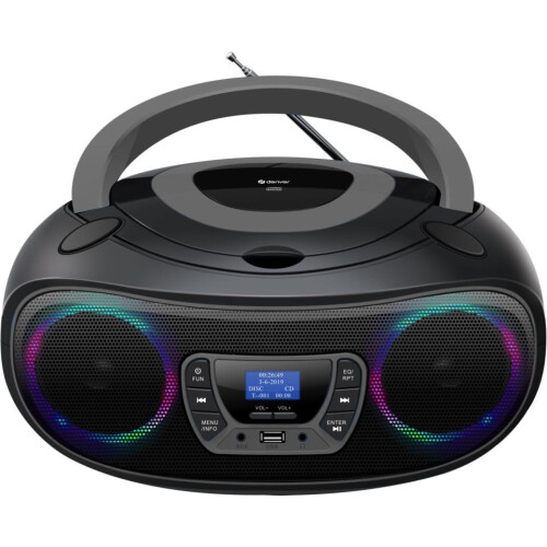 Denver Boombox - Denver - TDB-212GR - Bluetooth - CD - DAB+/FM - Powerful Stereo Sound