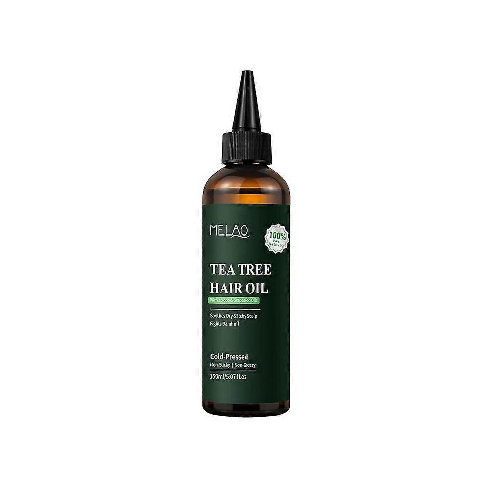 (3PCS) Tea Tree Oil for Hair | With Jojoba & Grapeseed Oils | Soothes Itchy Scalp & Fights Dandruff | Cold Pressed | Non Greasy | 150ml