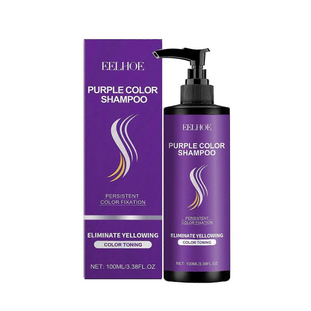 (3PCS) Purple Color Shampoo, Purple Shampoo, Hydrating Repair and After Bleach Treatment for Damaged and Dry Hair, Adds Shine and Elasticity