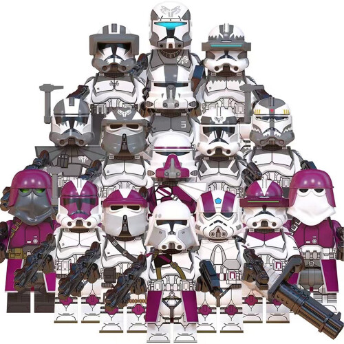 16PCS Star Wars Clone Wars Jesse Rex Kix  Fit Lego 1