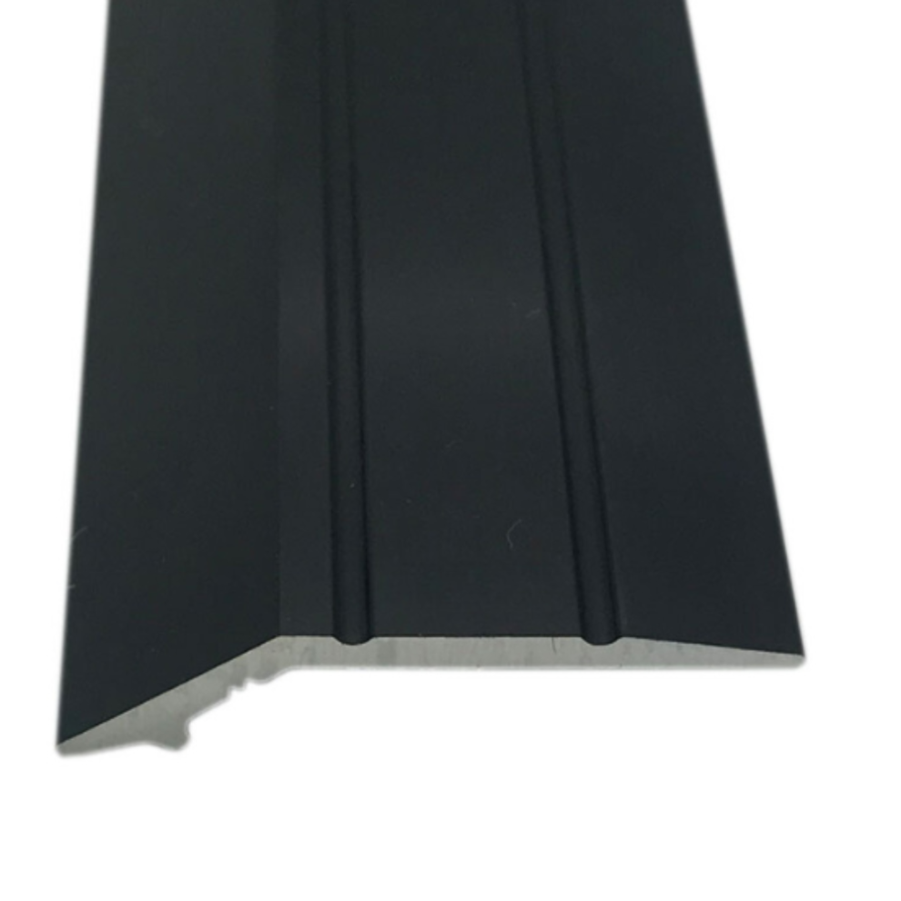 (3ft, Black) Angle Edge 7mm Trim Threshold Bar 3ft or 9ft