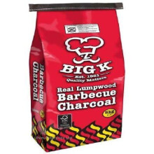 Big K BBQ Lumpwood Charcoal, 5 kg | 100% Natural Hardwood Charcoal | Fast Ignition, Long Burn | Ideal for Grilling, Smoking & Outdoor BBQs