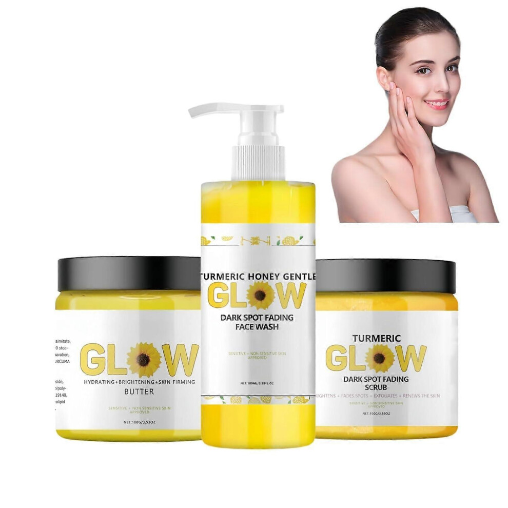 Turmeric GlowCombo Skincare Set, GlowCombo Skincare Set, 3 In 1 Turmeric Combo Skincare Set, Turmeric GlowCombo Skincare Set, Skin Care Sets for Women