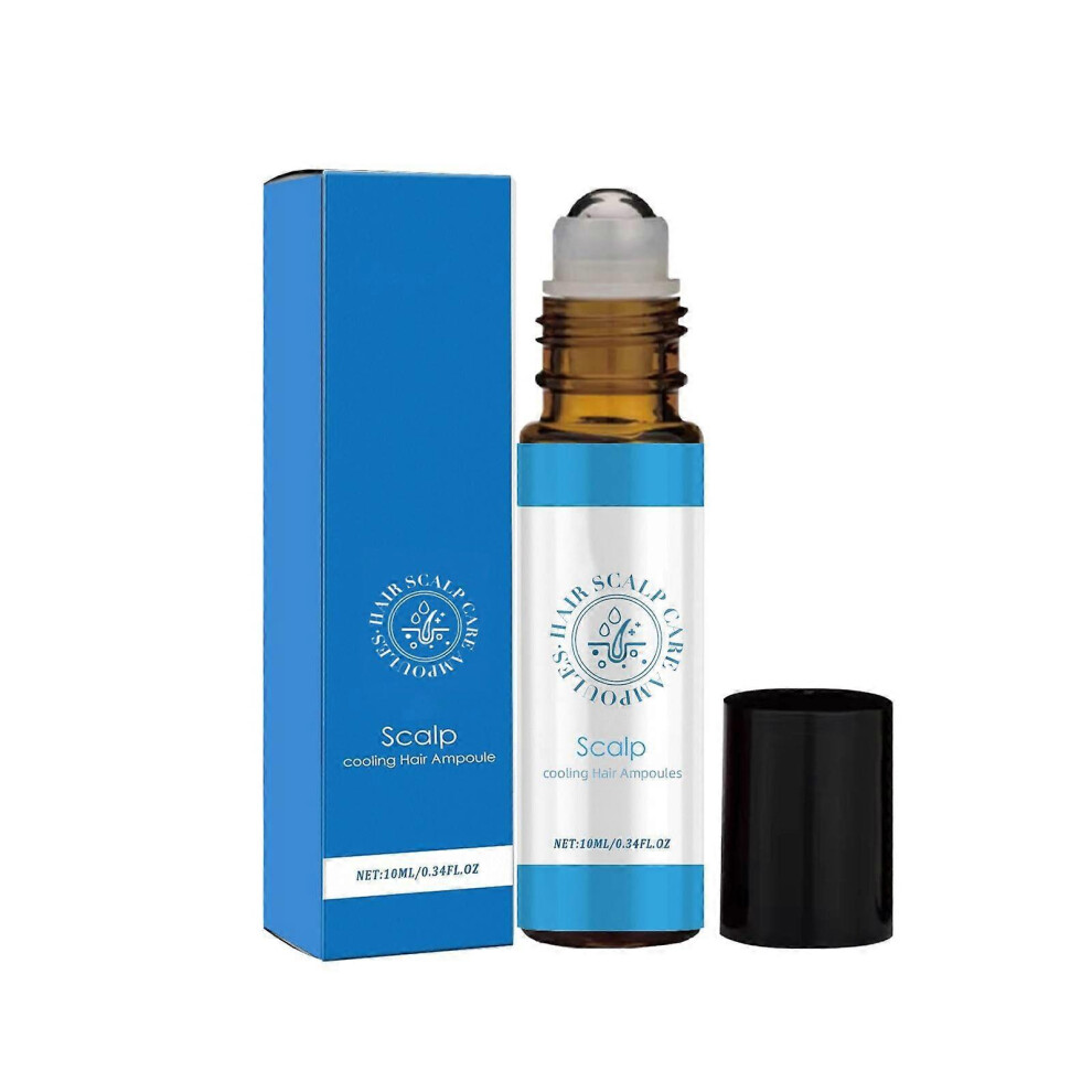 (2pcs) Hair Ampoule Scalp Cooling Hair Ampoule, Scalp Cooling Hair Growth Serum, Hair Scalp Care Roller for Soothing and Nourishing, Revitalizing Your Scalp