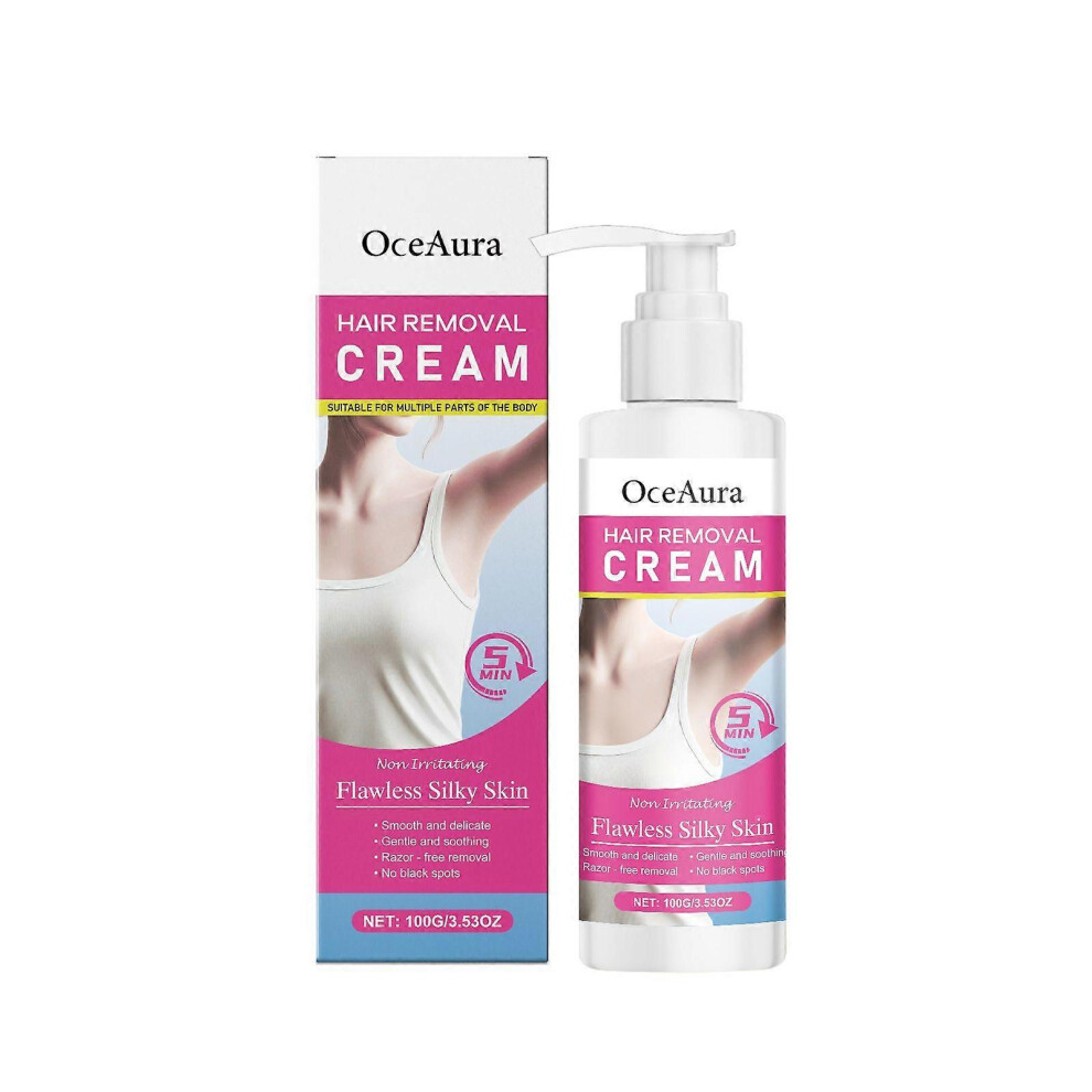(1pcs) 100g Silky Hair Removal Cream For Armpit, Bikini Area, Arms, Legs, Gentle and Non-Irritating Depilatory Cream For Soft, Smooth And Delicate Skin