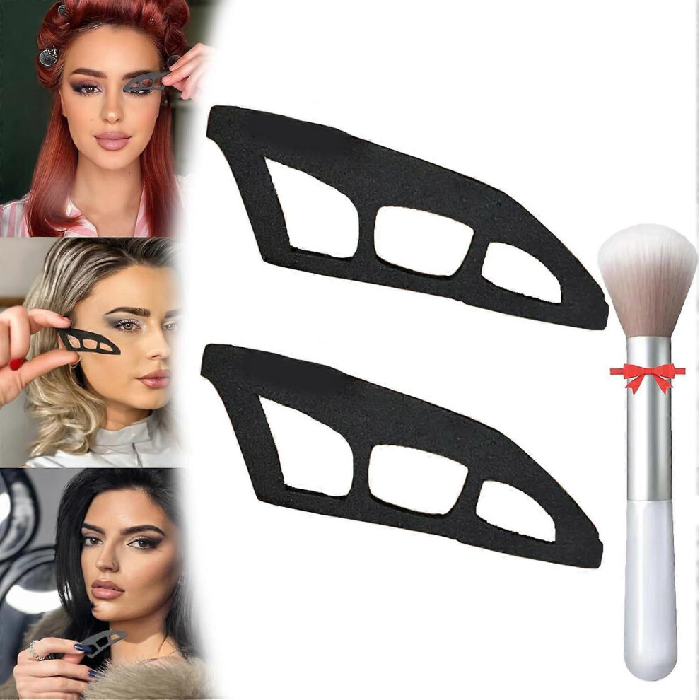 (2Pcs) Eyeshadow Tool, Eyeshadow Assistant, Eyeshadow Guide, Reusable Eyeshadow Stencils, Professional & Quick Eye Makeup Tool for Women, Beginners