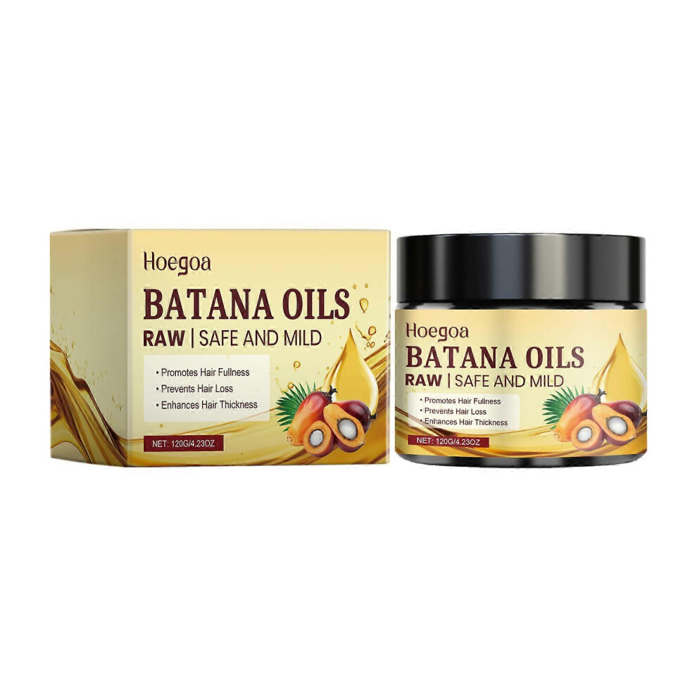 (1PCS) Raw Batana Oil for Hair Growth: 100% Pure Organic Batana Oil from Honduras, Natural Hair Growth Treatment Prevents Hair Loss, Enhances Hair Thickness