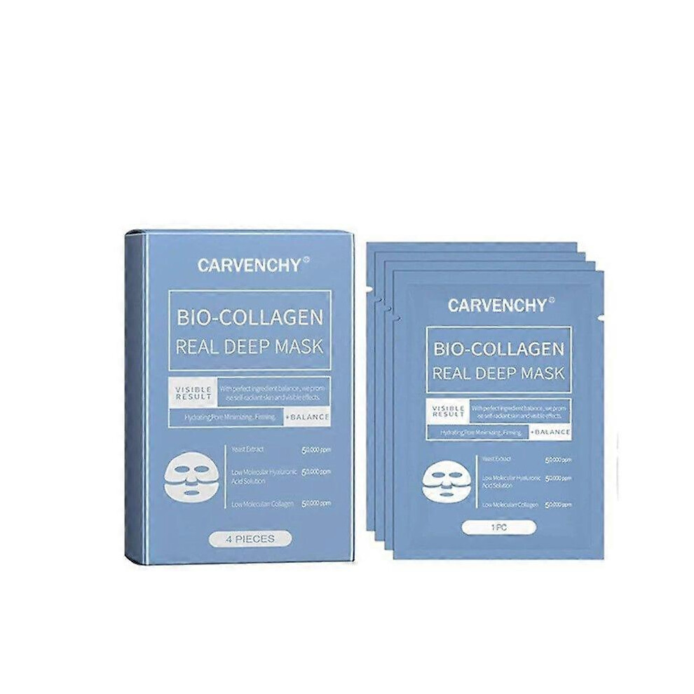 (3PCS) Deep Collagen Anti Wrinkle Lifting Mask,Collagen Mask,Bio Collagen Face Mask, Pure Collagen Films Korean Deep Hydrating Firming Overnight Hydrogel Mas