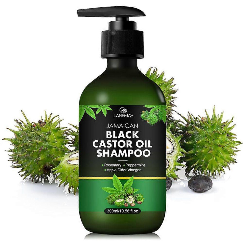 (3PCS) Jamaican Black Castor Oil Shampoo for Hair Growth, Organic Castor Oil Shampoo Anti Hair Loss with Biotin, Repairing & Moisturising, Deep Cleansing,Hai