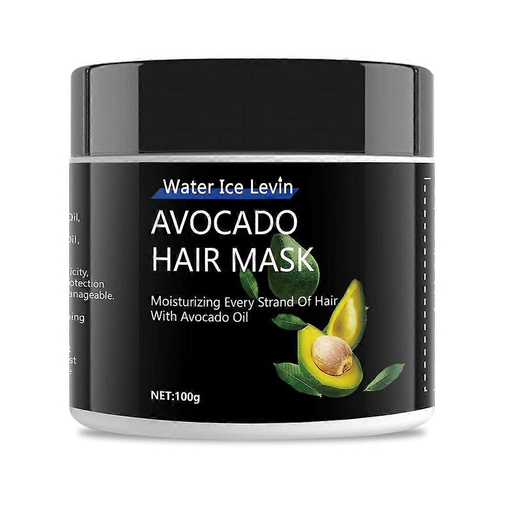 (3PCS) Avocado Oil Hair Mask, Avocado Hair Mask for Dry Damaged Hair, Deep Conditioning Hair Mask for Healthy Hydrated Hair