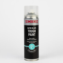 Simoniz Satin Black Tough Engine Enamel 500ml Car Spray Paint Protective Coating