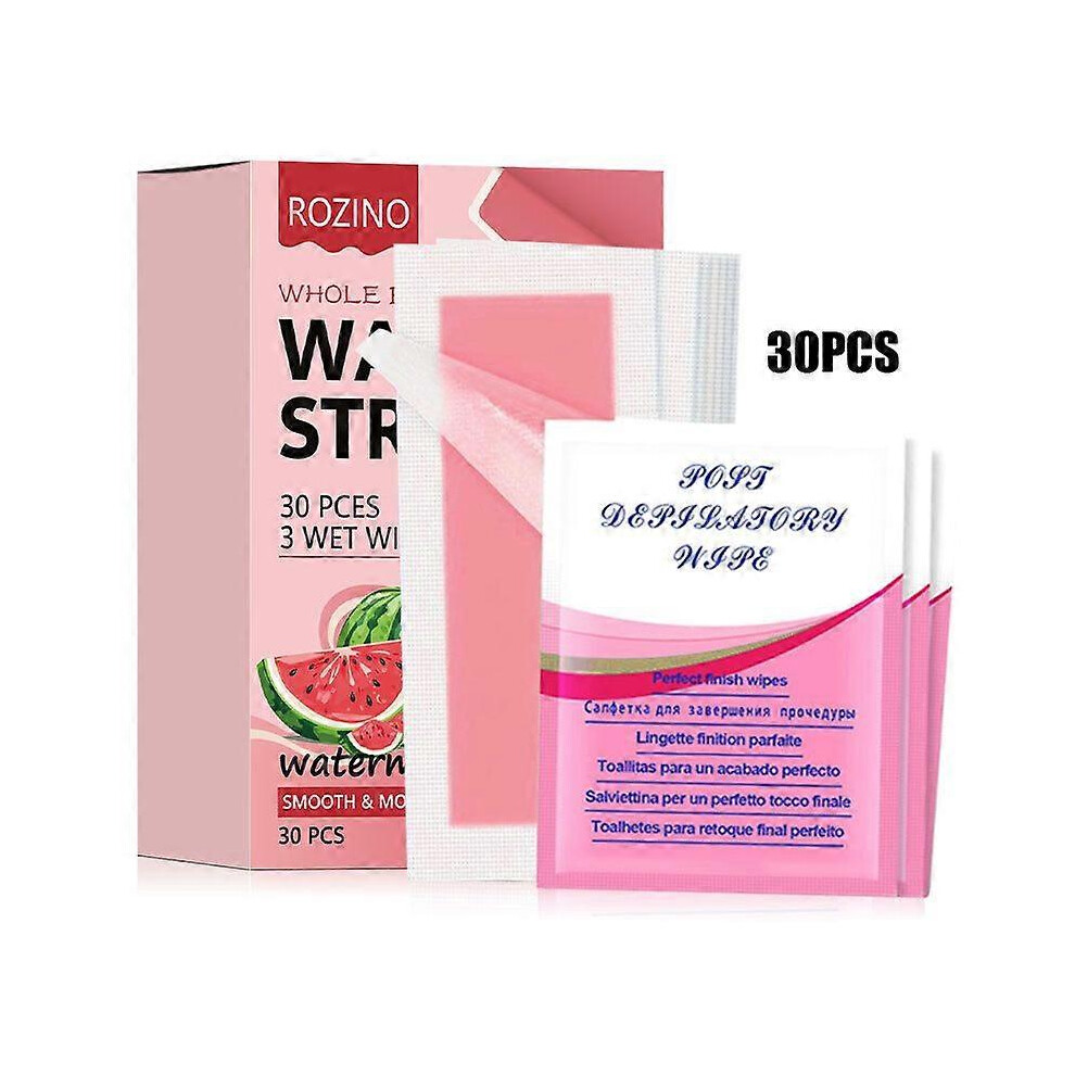 (3 Box) Full Body Wax Strips for Hair Removal, Smooth and Moisturized Skin, Bikini & Facial Wax Strips for Cheek, Chin, Upper Lip and Eyebrow