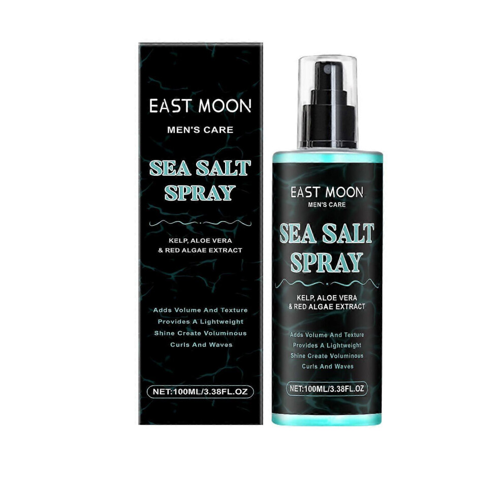 (1pcs) Sea Salt Spray for Hair, Seasalt Texture Spray for Men, Texturizing Spray Thickening with Kelp, Aloe Vera & Red Algae, Adds Instant Volume, Thickness,