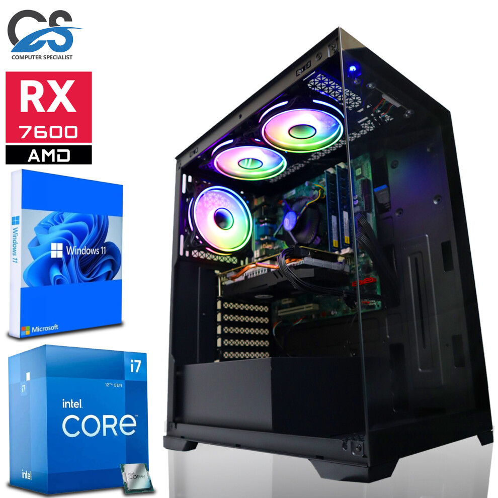 Fast Gaming PC Intel i7 12700KF 64GB DDR4 8GB AMD RX 7600 2TB M.2 W11-image-OPC-PGJ68TF-NEW