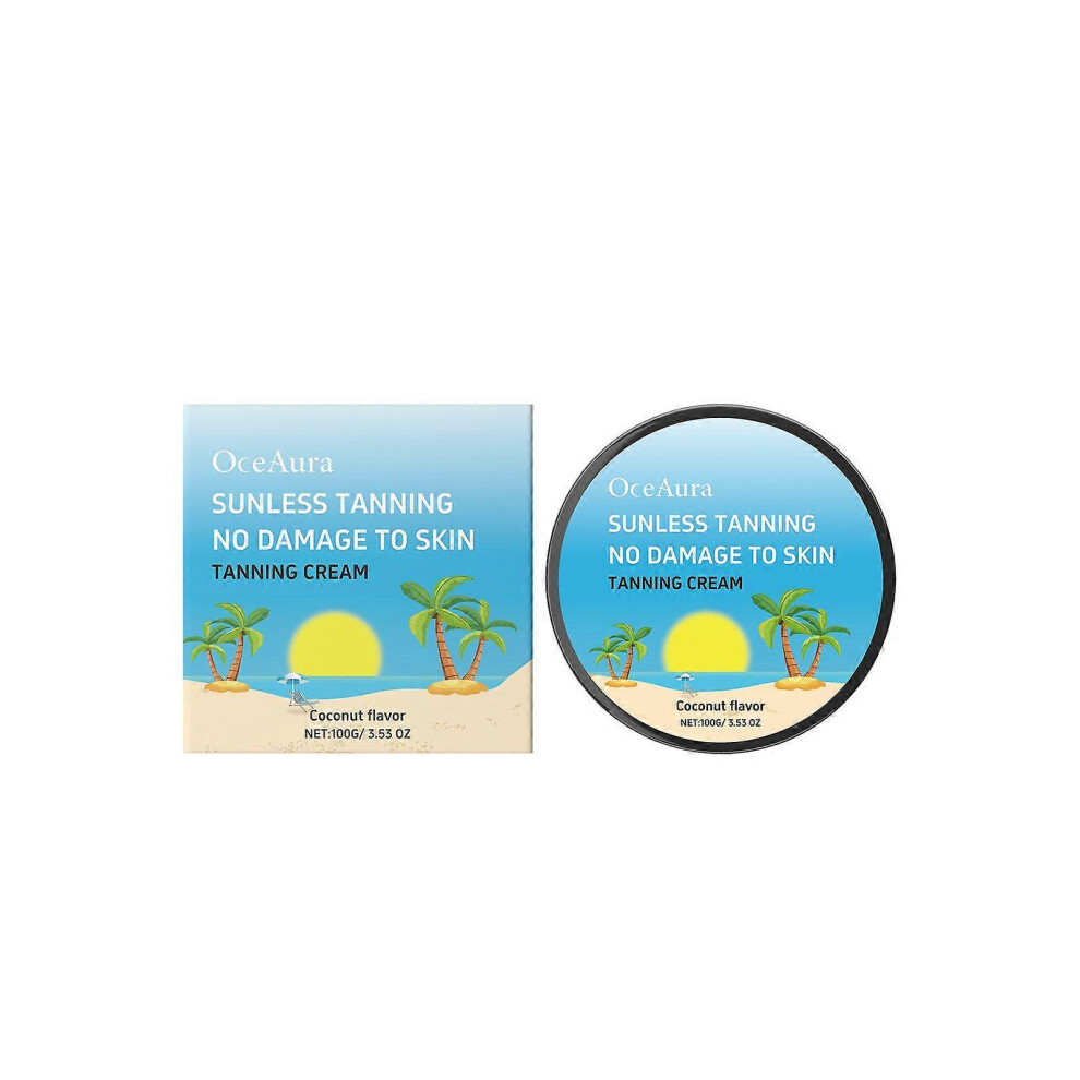 (1PCS) Self Tanner Cream for Body & Face - Natural Dark Sunless Tanning Lotion, Streak-Free & Quick Dry - Free Fake Tan & Quick Tan for Natural-Looking