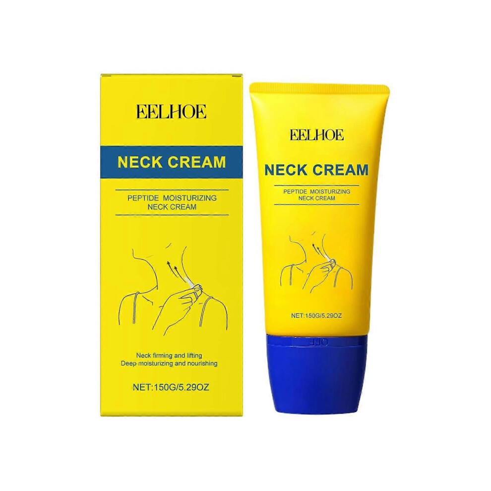 (2PCS) Neck Cream, Anti-Aging Neck Firming Cream, Hydrating & Tightening Neck Skin Treatment with Peptide, Anti Wrinkles, Lifts & Smooths Skin for Youthful L