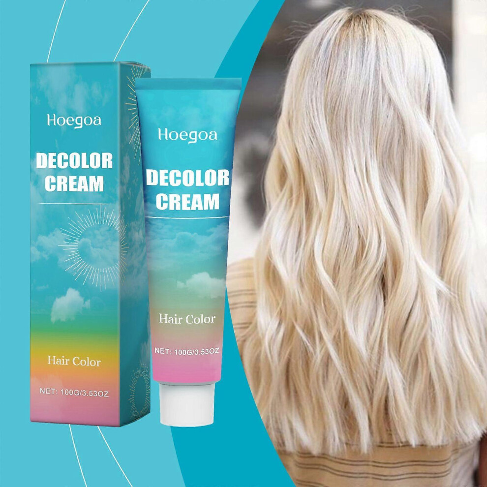 (3PCS) Hair Bleach Cream Natural Non-Irritating Professional Long Lasting Hair Bleach Cream Nourish and Repairing Reduce Damaged