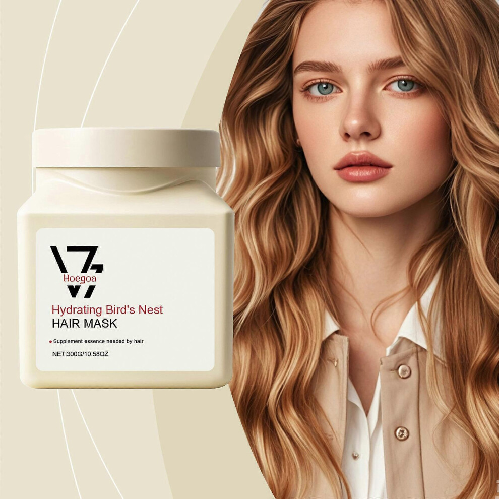 (3PCS) Nourishing Protein Hair Mask, Hydrating Bird's Nest Hair Mask Moisturizing Soft and Smooth Hair Care Mask Deep Conditioning Repairing Dry Damaged Hair
