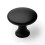 30mm Matt Black Cabinet Knob Pull Mushroom Button Silver Kitchen 1