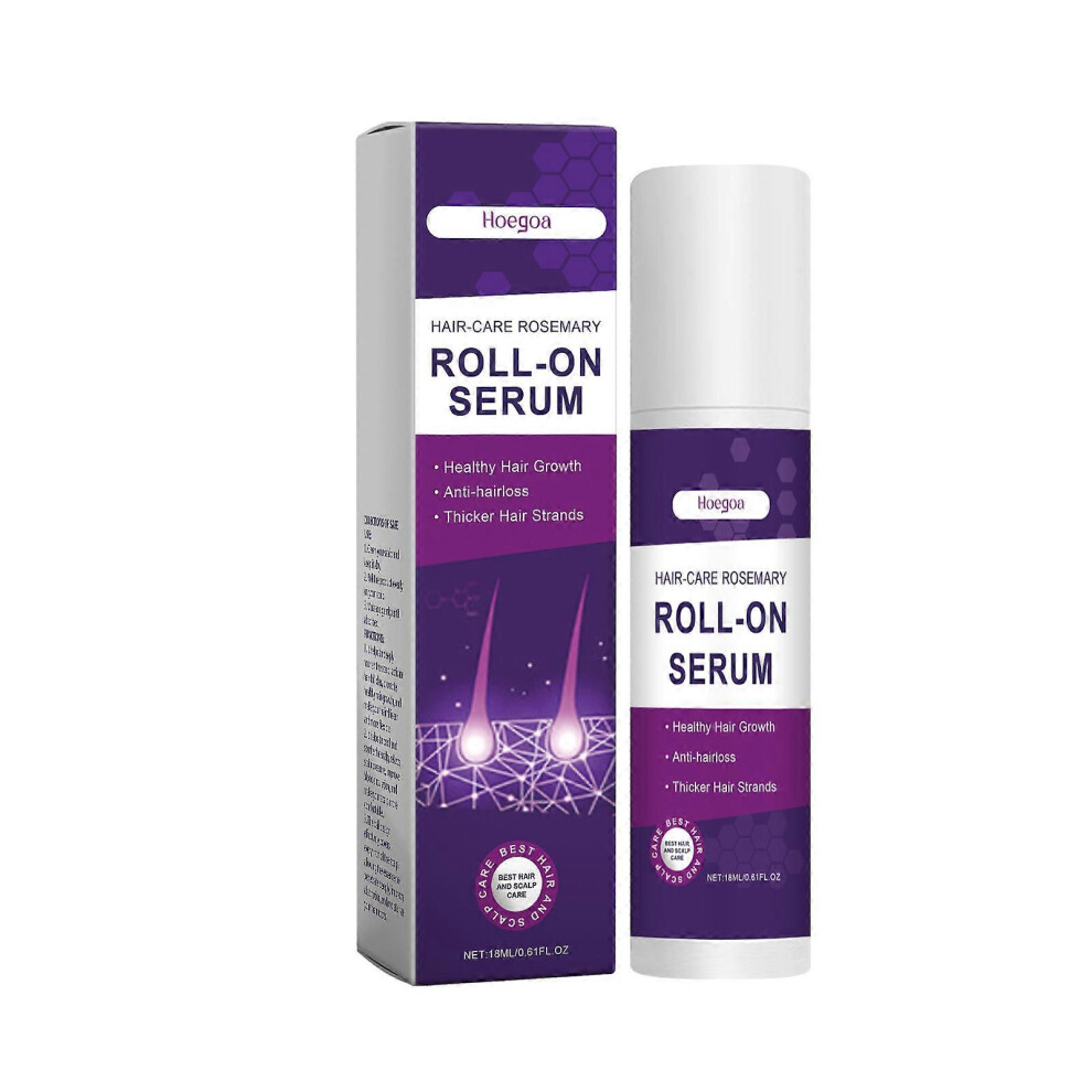 (2pcs) Hair Care Rosemary Roll-On Serum for Hair Growth, Anti Hair Loss Strengthen & Nourishing Hair Serum, Scalp Treatment Hair Care Essence