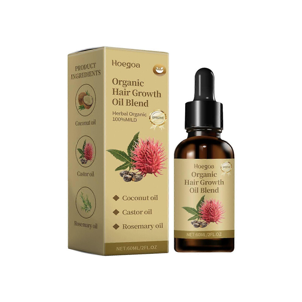 (3PCS) 100% Pure Jamaican Black Castor Oil for Hair & Skin, Cold Pressed Organic Hair Growth Oil for Eyelashes & Eyebrows, Unrefined Hair Oil Christmas Gift