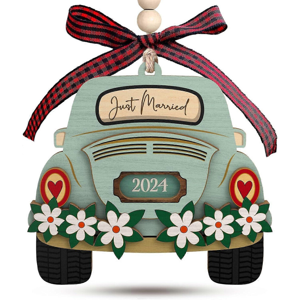 (B) Wedding Gifts - Mr and Mrs Gifts - Wedding Gifts for Couples 2024, Wedding Gifts for Couple, Wedding Gifts for Bride - First Christmas Married Wood Or