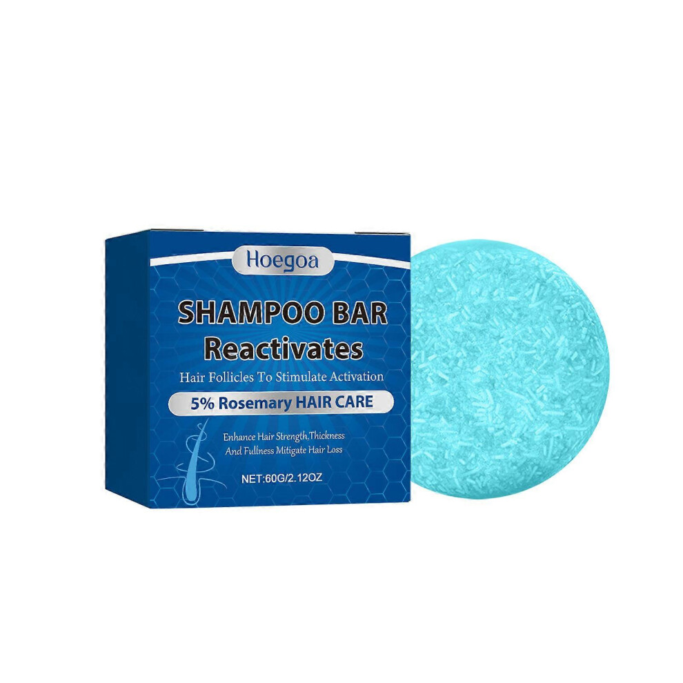 (2pcs) Shampoo Bar Anti-Hair Loss, Rosemary Shampoo Bar for Thinning Hair, Handmade Shampoo Soap Enhance Hair Strength & Thickness, Moisturizes and Nourishes