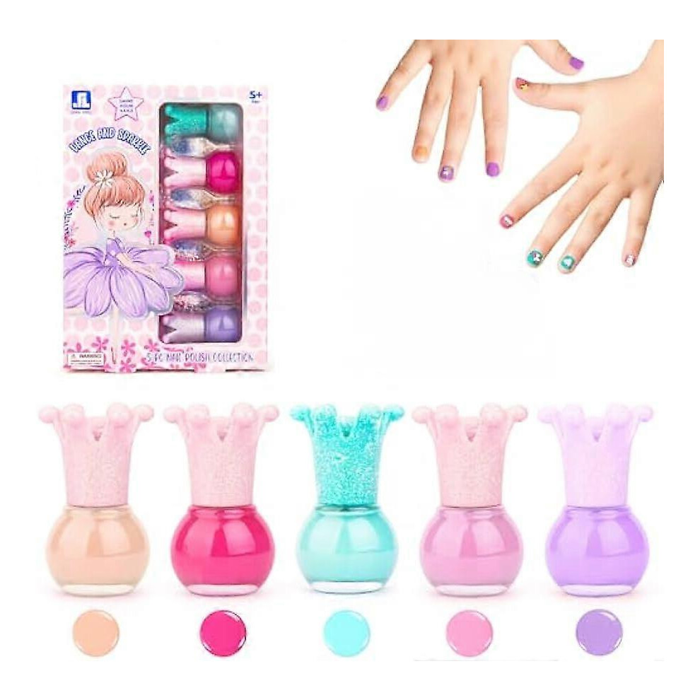 Children's Nail Polish Set,Removable Nail Polish Water-based Quick-Drying Nail Polish for Children Girls