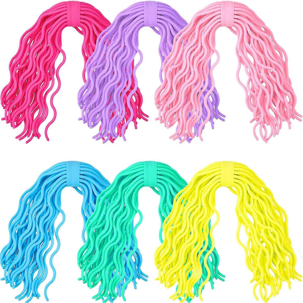 6Pcs Ramen Toy Spaghetti Fidget Stretchy String Fidget Toys for Stress Relieve Early Education for Birthday Party Valentine's Day