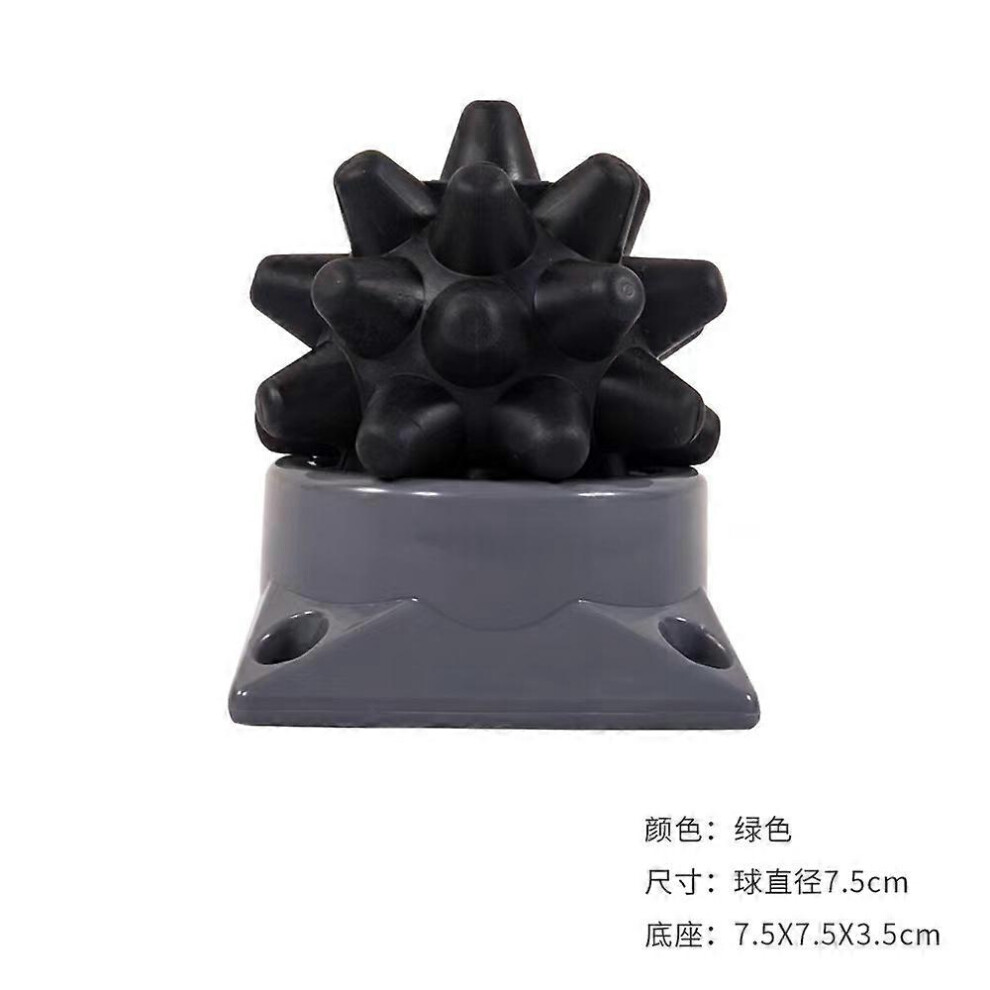 (Black) Trigger Point Pusher Massage Ball,Spiky Massage Balls for Foot/Back/Muscles Spiky Hard Massage Balls,Deep Tissue Myofascial Release