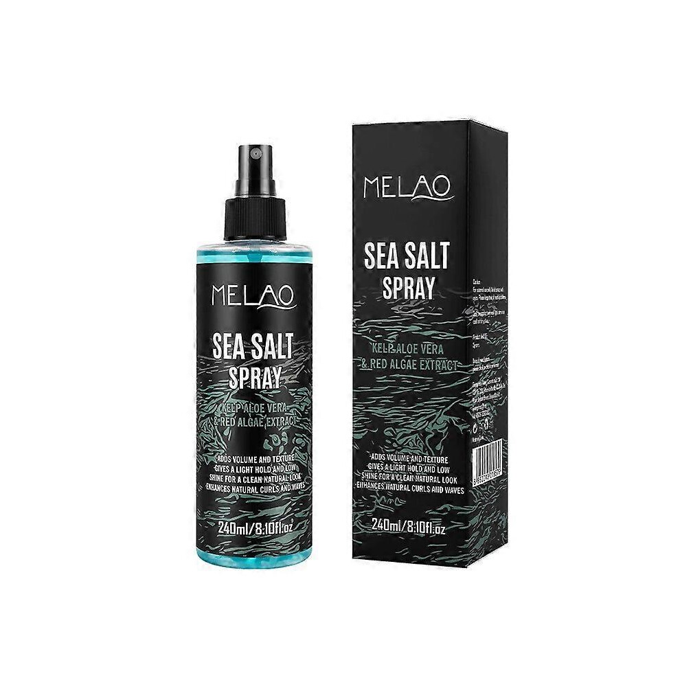 (2Pcs) Sea Salt Spray for Hair, Sea Salt Volumizing Hair Spray - No-Rinse, Oil-Free Formula For All Hair Types, Adds Volume & Texture