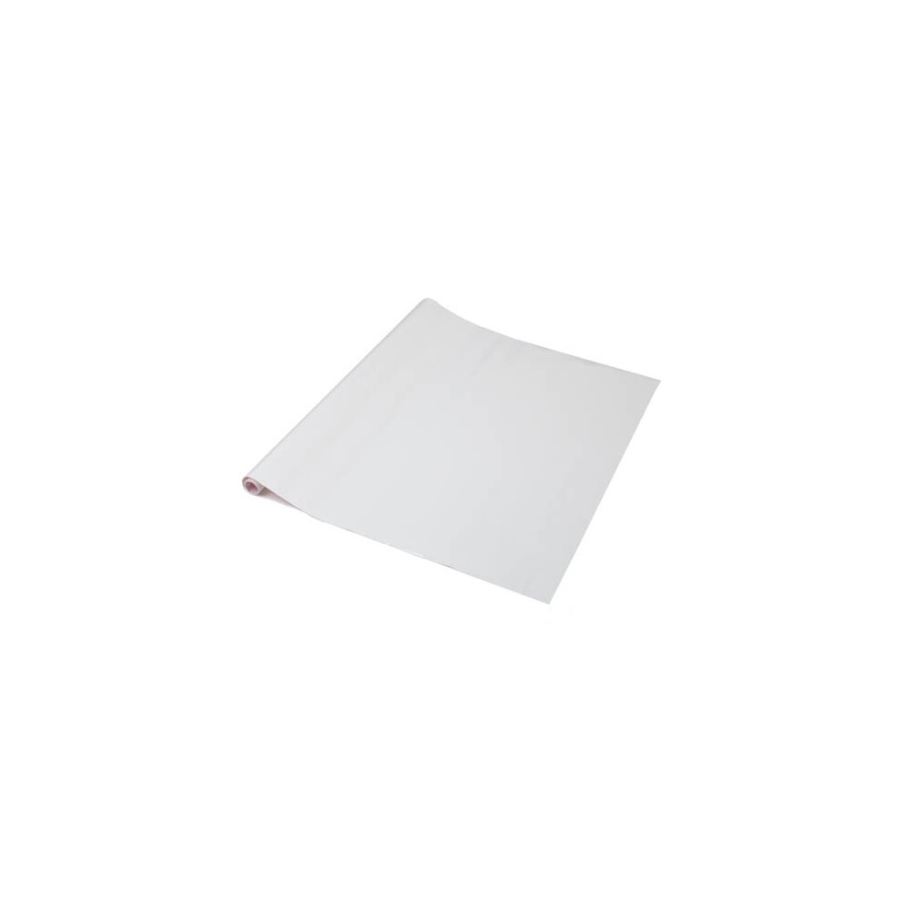 (90cm, 15m) GLOSSY WHITE sticky back plastic vinyl wrap film