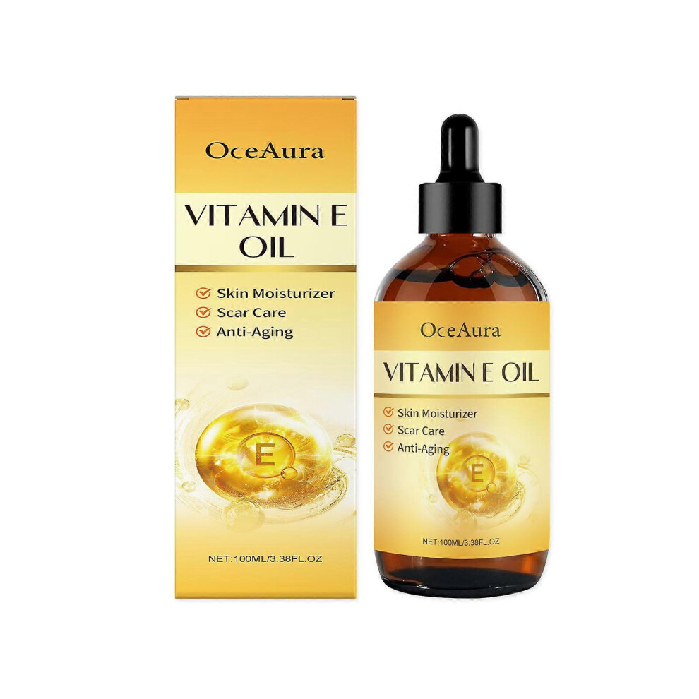 (3pcs) Organic Vitamin E Oil, Multifunctional Skin Care Oil - Nourishes Skin, Hair and Nails, Moisturising, Anti-Ageing, Anti-Wrinkle, Vitamin E Drops for Al