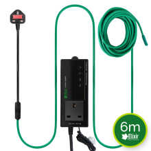 (6m Soil Cable + Stat) Low Energy Soil Warming Cable & Thermostats for Propagators/Greenhouse