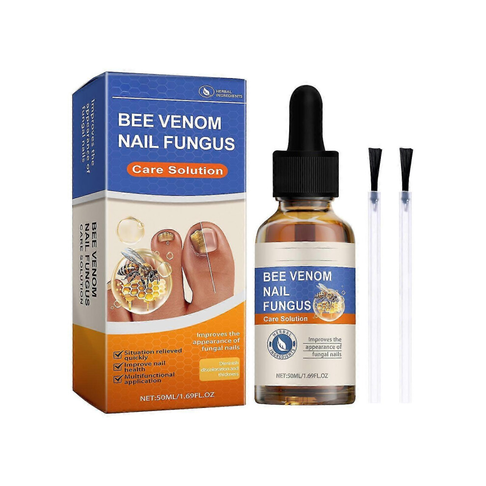 (1pcs) Bee Venom Treatment Serum,Nail Growth and Repair Serum, for Thin Nail, Brittle & Damaged, Strengthener Base Coat Nail Polish Repair