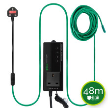 (48m Soil Cable + Stat) Low Energy Soil Warming Cable & Thermostats for Propagators/Greenhouse