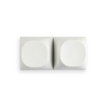 (White)2Pcs Key Cap Non-fading Anti-skidding Modified Mechanical Gaming Keyboard DIY MA Height Key Cap for Gamers