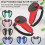 (Black)Silicone Protective Case for Meta Quest 3 Touch Controller Dustproof Anti-Slip Grip Handle Cover VR Accesories 2