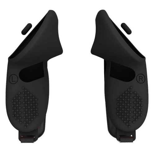 (Black)Silicone Protective Case for Meta Quest 3 Touch Controller Dustproof Anti-Slip Grip Handle Cover VR Accesories