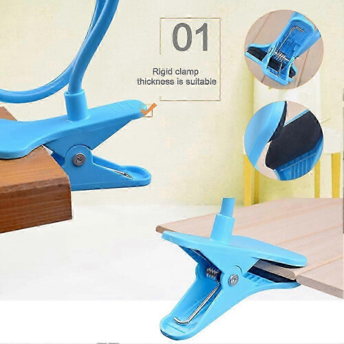 (White)Universal 360 Degree Rotation Clip On Mobile Phone Tablet Stand Holder Bracket 2