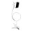 (White)Universal 360 Degree Rotation Clip On Mobile Phone Tablet Stand Holder Bracket 1