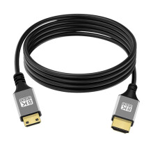 (1M)8K 60Hz/120Hz Mini HDMI-compatible to HDMI-compatible Cable Ultra Thin HD-Compatible TV Adapter Cable 1m/2m/3m Flexible