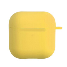 (Yellow)Dustproof Soft Silicone Wireless Bluetooth-compatible Earphones Case Protective Cover for Airpods Pro 4